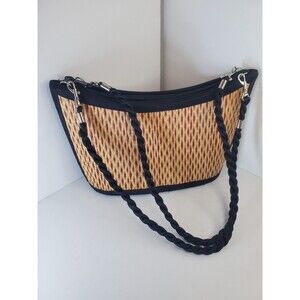 Handcrafted Straw Purse Kim Ang Tatami  - "Baskets of Cambodia" Handbag